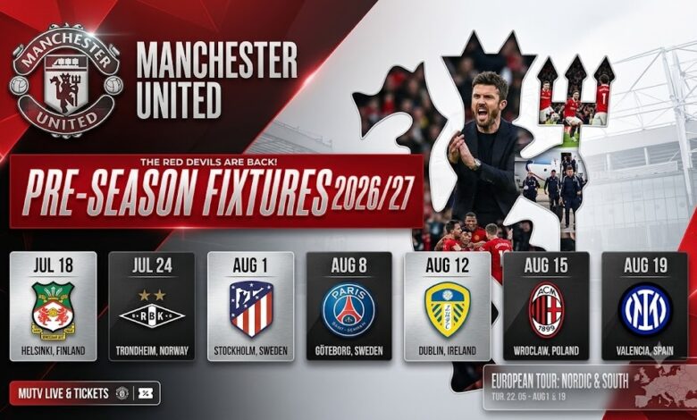 Manchester United's 2026 pre-season tour 13 Manchester United's 2026 pre-season tour